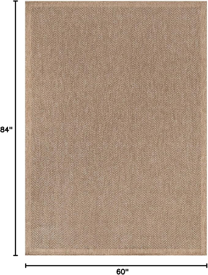 Tapete Easy Jute CAMILSON 5x7, interior y exterior miniatura 2