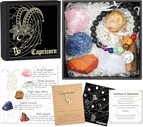Miniatura 8 de Regalos del zodiaco de Escorpio para mujeres, regalos espirituales, regalos de horóscopo con piedra natal del zodiaco y pulsera de chakras, juego de
