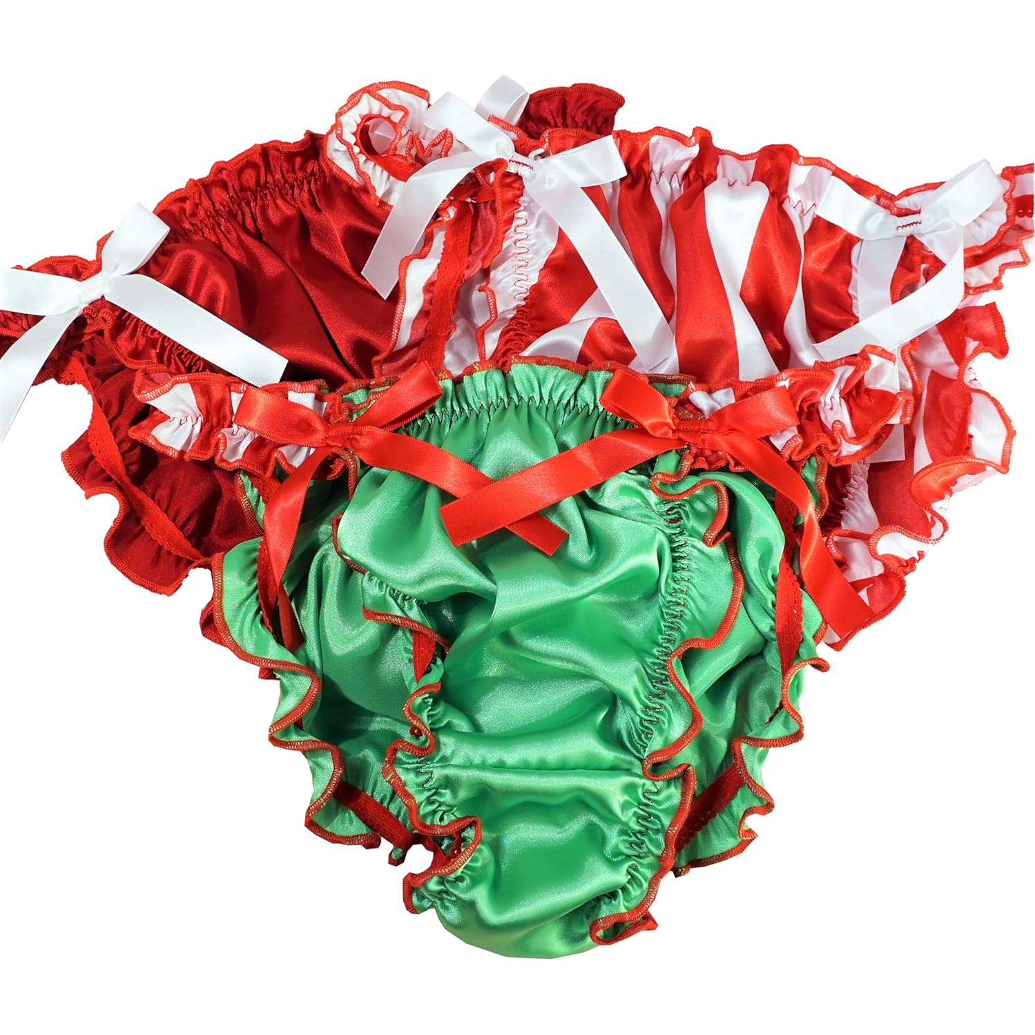 Amazon.com: Christmas Edition Ruffled SISSY PANTIES! Ruffled Frilly ...