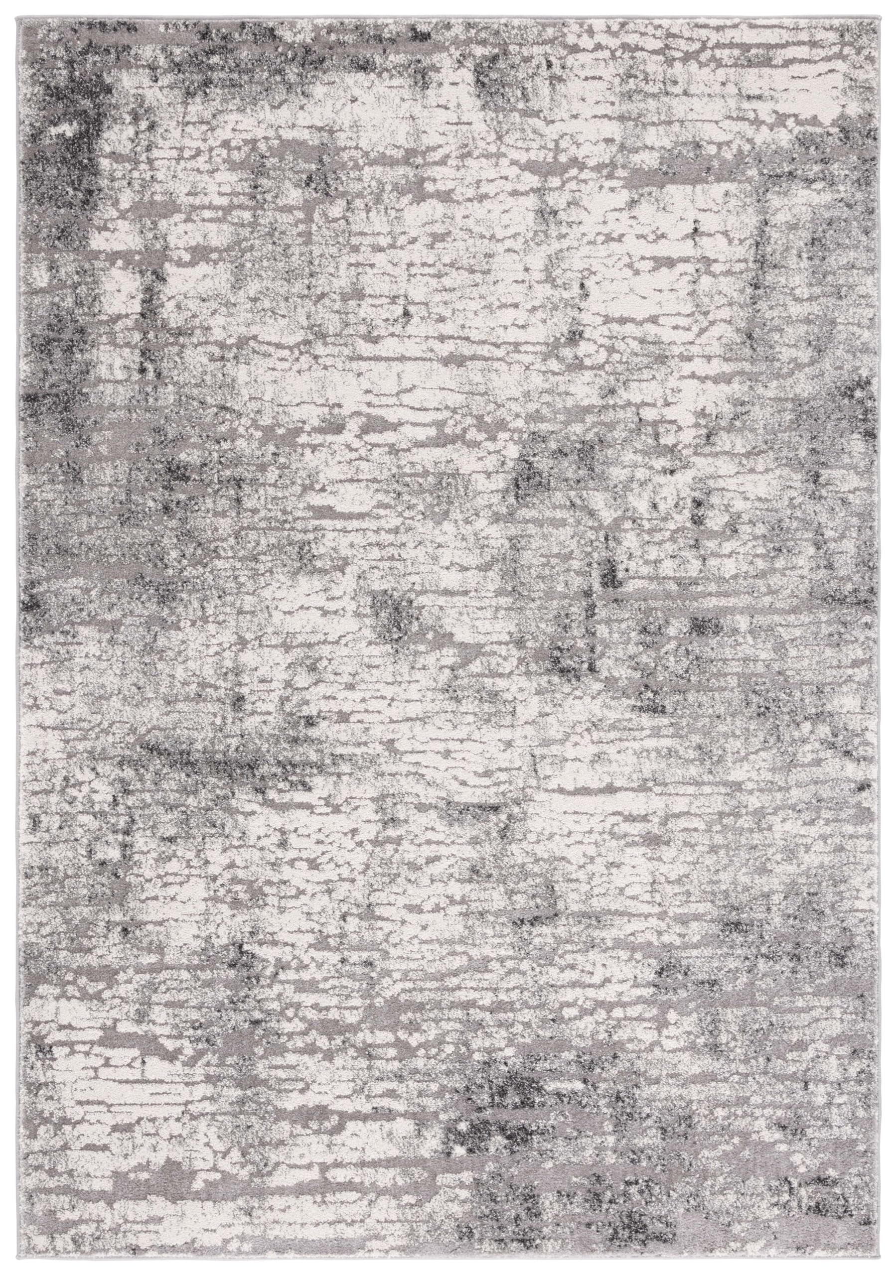 SAFAVIEH Spirit Collection Accent Rug - 2'7" x 5', Ivory & Grey, Non-Shedding & Easy Care, Ideal for High Traffic Areas in Living Room, Bedroom,