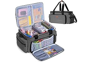 LUXJA Large-Capacity Crafting Bag: The Ultimate Art, Scrapbooking, and Sewing Companion