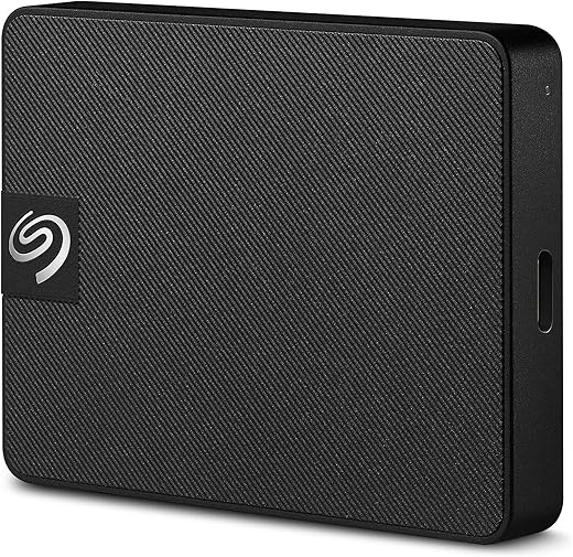 Seagate Expansion 1 TB External SSD up to 1000 MB/s USB-C and USB 3.0 for PC, Laptop and Mac, 3 yr Data Recovery Services, Portable Solid State…