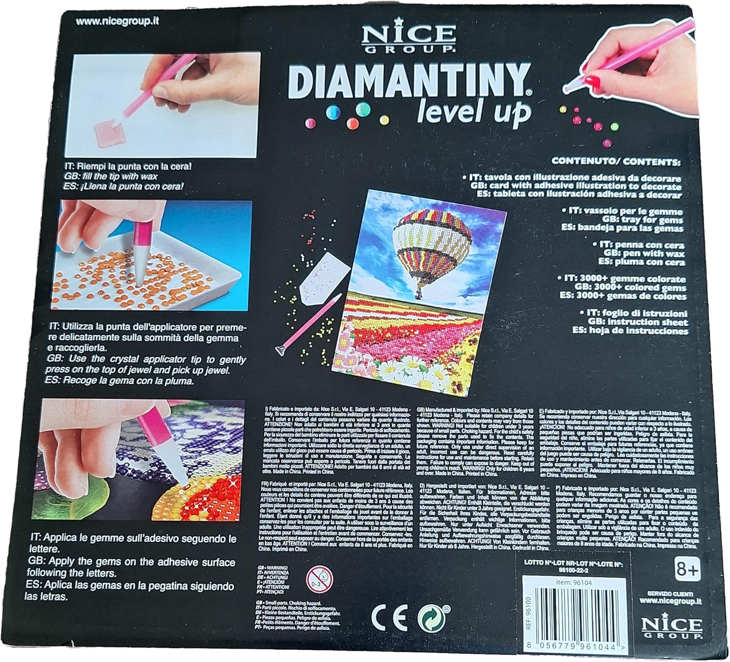 96104 Level Up - Nice Group Creative Art, Diamond Painting Kit Mosaic Makers, Pets, Doggycorn, Multicoloured