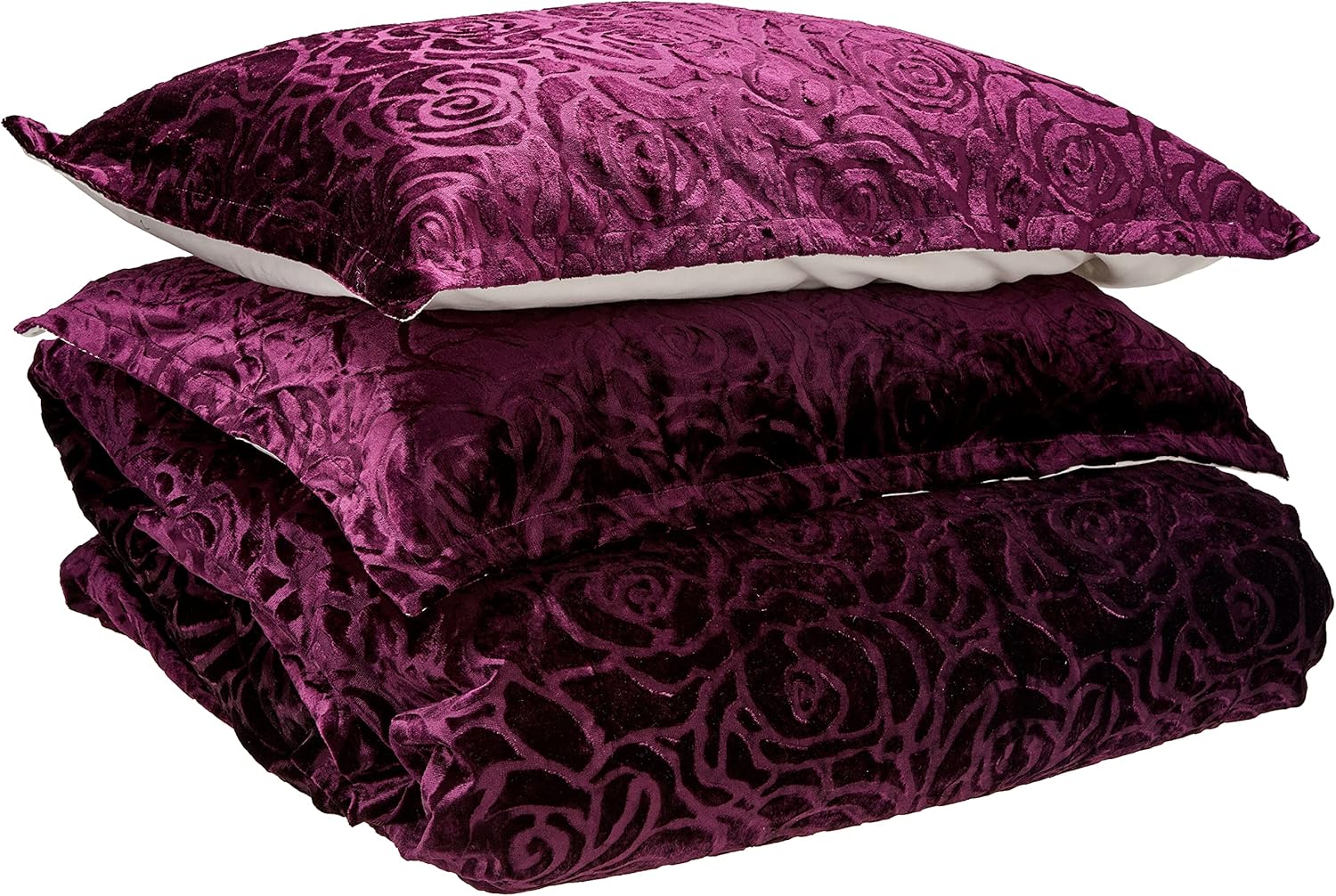 Logan & Mason Platinum Collection Odette Aubergine Quilt Cover Set