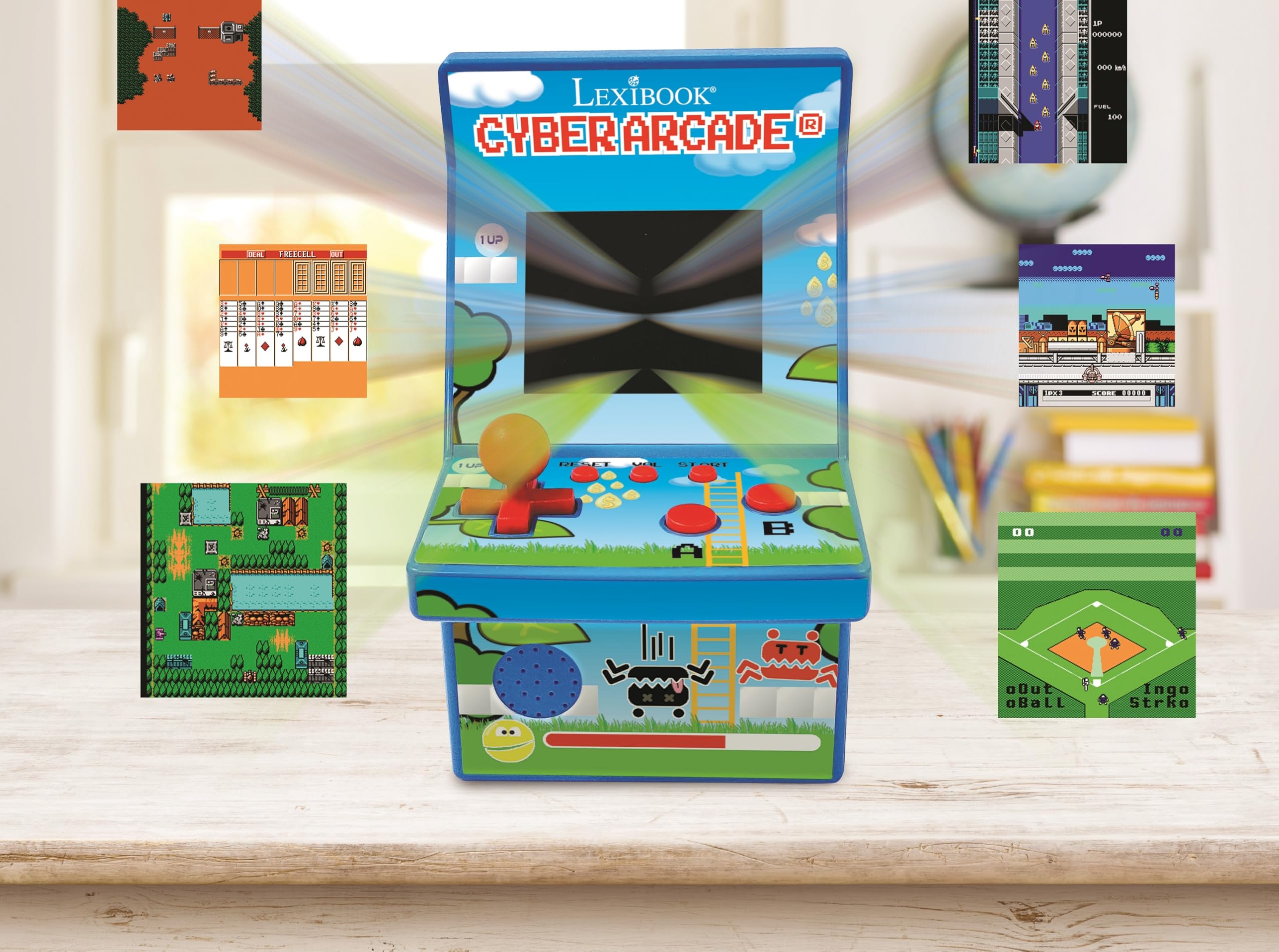 Lexibook Console di Gioco retrò Cyber Arcade® 200 Giochi JL2940LXB