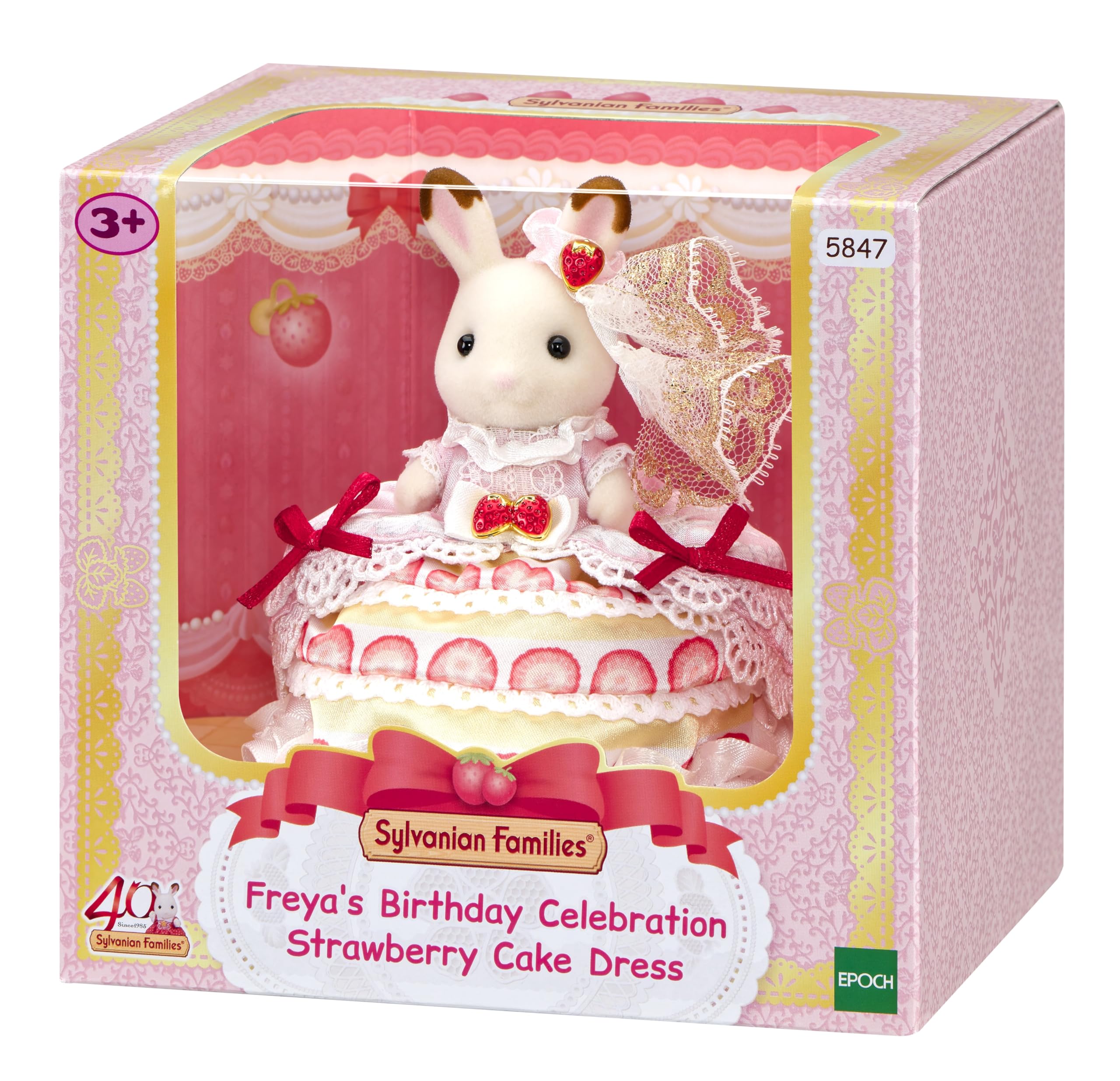 Sylvanian Families - Vestido/Juguetes de celebración de cumpleaños de Freya