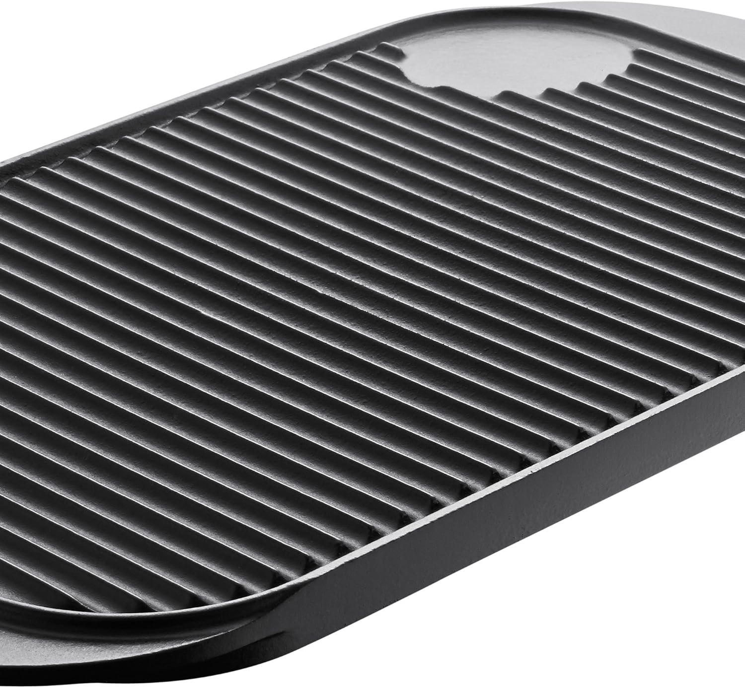 Berndes 034120 Cast Iron Grill Plate, 48.5 x 26.5 cm Black