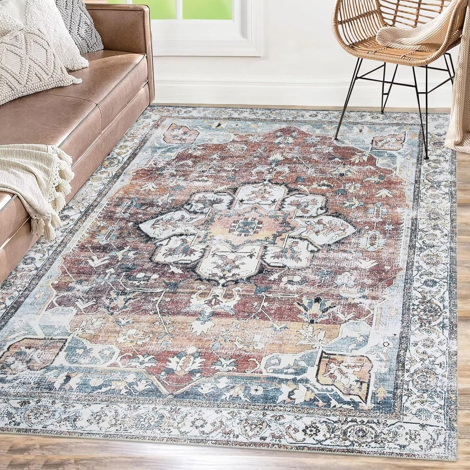 Amazon.com: WESTLOOM Area Rugs for Living Room 4x6 Soft Washable Rug ...