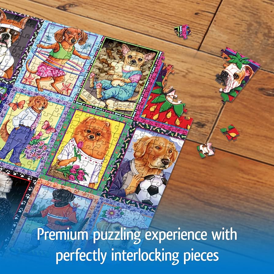 Amazon.com: Wonder Forge Dandy Dogs 1000 Piece Jigsaw Puzzle for