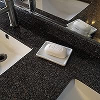 Vista 3 de lofekea Ceramic Soap Dish for Shower 2 Pack Bar Soap Holder Palette for Watercolors Soap Tray