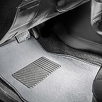 Vista 2 de FH Group Alfombrillas para automóvil, ajuste universal, combo de fundas de asiento de automóvil pequeñas, alfombrillas protectoras de alfombra gris