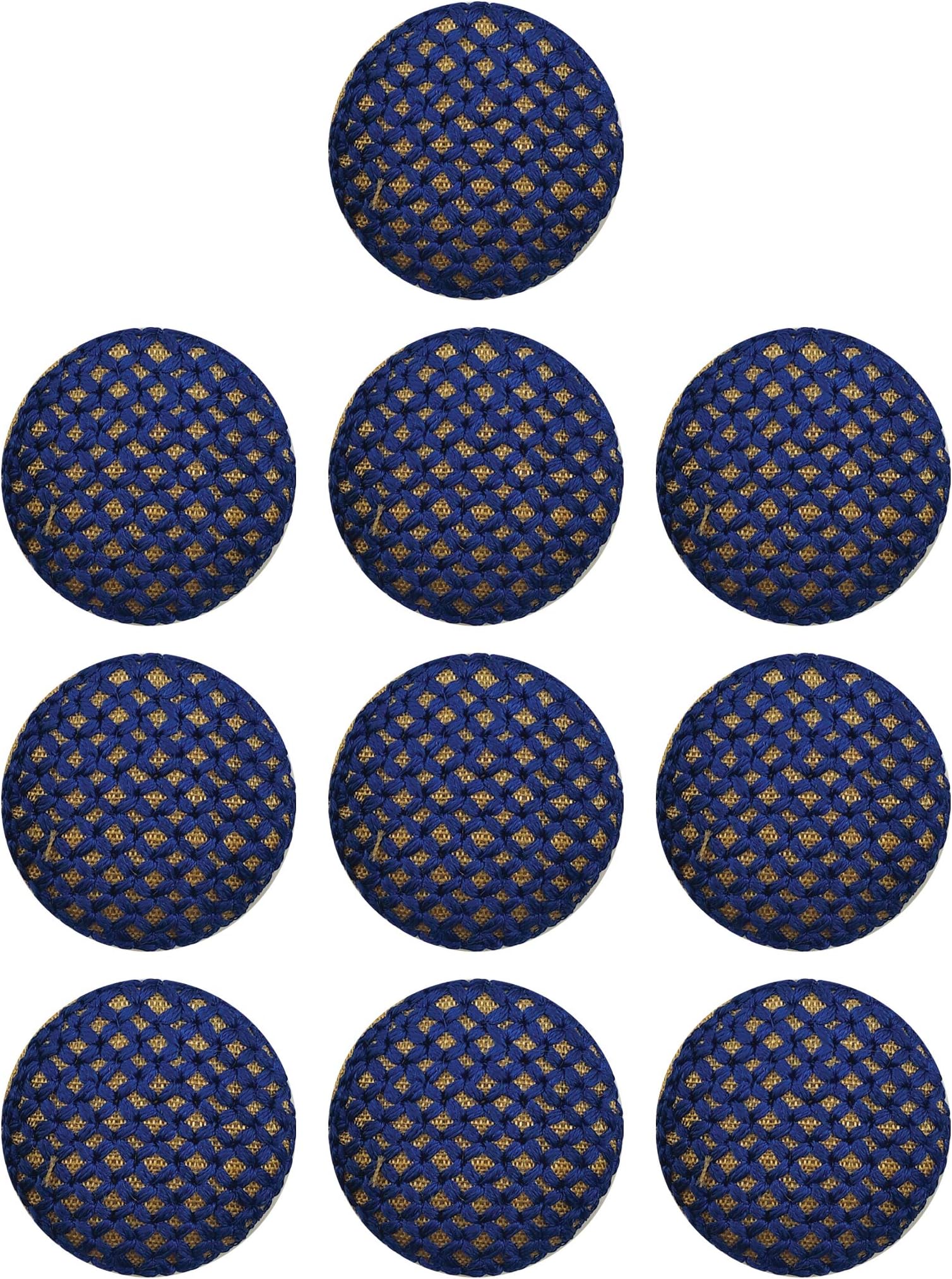 Tripti Products Women's Embroidered Buttons for Sewing Kurtis Clothes Jaali (Royal Blue , Big Size)