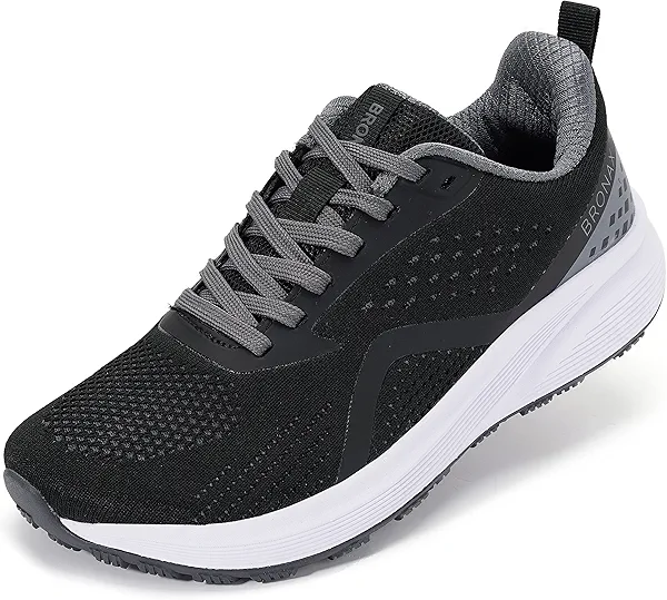 BRONAX Women's Wide Toe Box Road Running Shoes | Wide Athletic Tennis Sneakers with Rubber Outsole