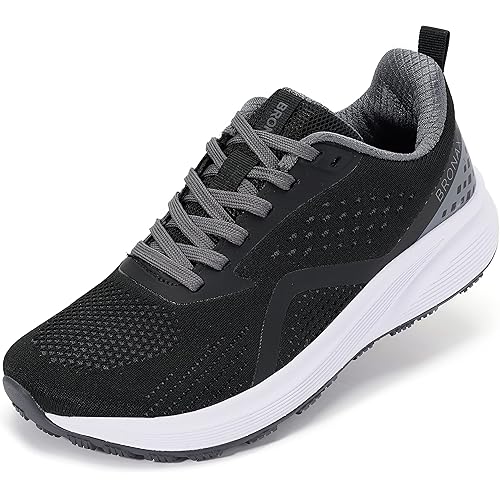 BRONAX Women's Wide Toe Box Road Running Shoes | Wide Athletic Tennis Sneakers with Rubber Outsole