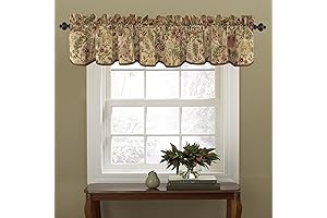 Waverly Imperial Dress Jacobean Floral Rod Pocket Valances for Windows