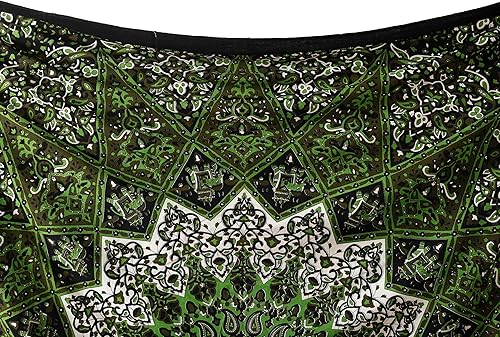 Miniatura 7 de Popular Handicrafts Tapiz para colgar en la pared, diseño hippie, mandala bohemio, hippie, psicodélico, indio, tapices, colcha, 84 x 90 pulgadas