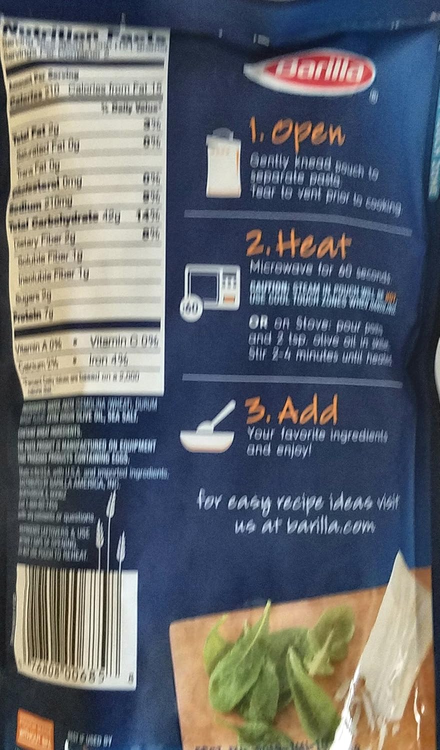 Variety Barilla Fully Cooked Ready Photo