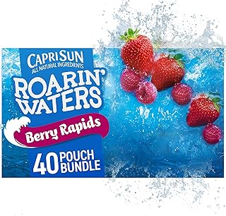 Roarin' Waters Berry Rapids Naturally Flavored Water Beverage, 40 ct Pack, 4 Boxes of 10 Pouches