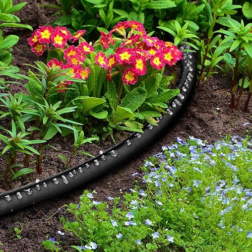 Miniatura 5 de LAVEVE Mangueras de remojo para jardín de 25 pies, manguera de riego por goteo resistente que ahorra un 80% de agua, manguera de rociador de doble