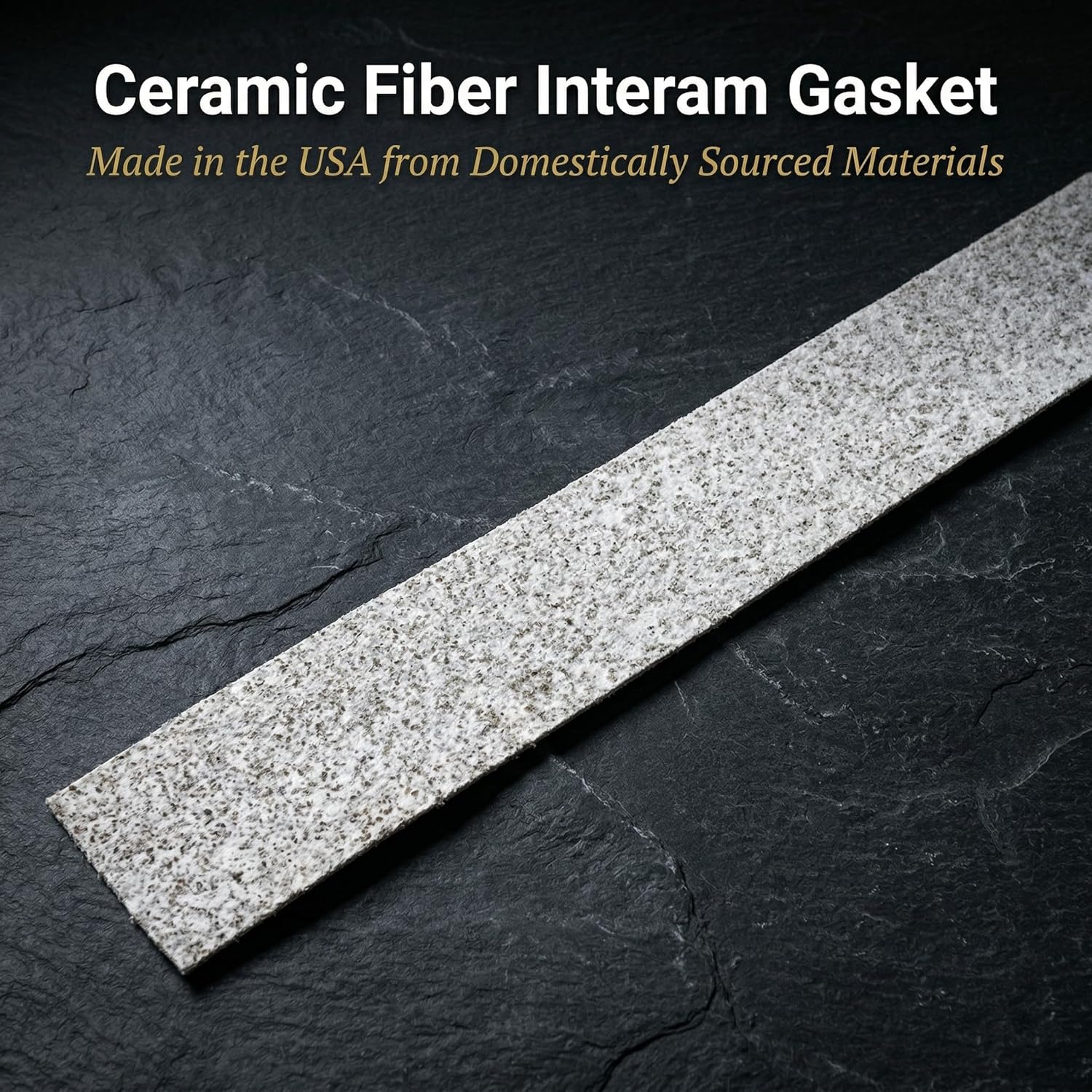 Midwest Hearth Interam Gasket for Wood Stove Catalytic Combustors | 2" Wide x 1/16" Thick x 48" Long | Fits Multiple Combustor Shapes | Made in USA