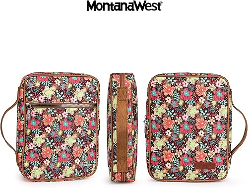 Miniatura 57 de Montana West Funda para la Biblia para mujeres y hombres con marcapáginas de cuero, fundas de transporte, bolsa de iglesia para protección al aire