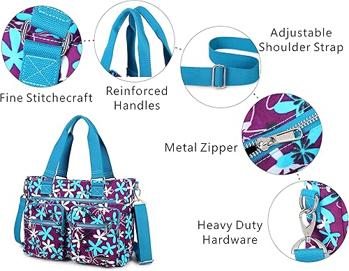 Miniatura 15 de Bolso de hombro de nailon repelente al agua - Maletín para portátil Bolsa clínica Verde -Oliva