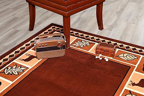 Miniatura 6 de Juego de tapetes de 3 piezas - Tapete de alces, osos, geométrica, oriental, floral, transicional, moderna., Nylon