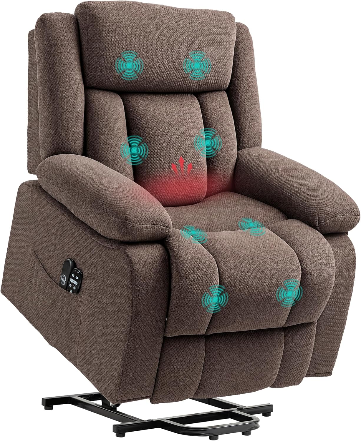 HOMCOM Power Lift Recliner Chair for Elderly with Massage