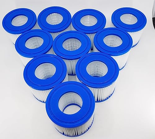 Paquete de 10 filtros de repuesto para bañera de hidromasaje para spa BESTWAY Coleman Saluspa Tipo VI