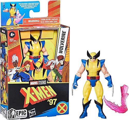 Miniatura 5 de Marvel Serie de Héroes Épicos X-Men Figura de Acción de Wolverine, Figuras de 4 Pulgadas