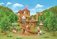Vista 4 de Calico Critters Adventure Treehouse - Juego de regalo, casa de muñecas coleccionable, figura y accesorios Casa de vacaciones