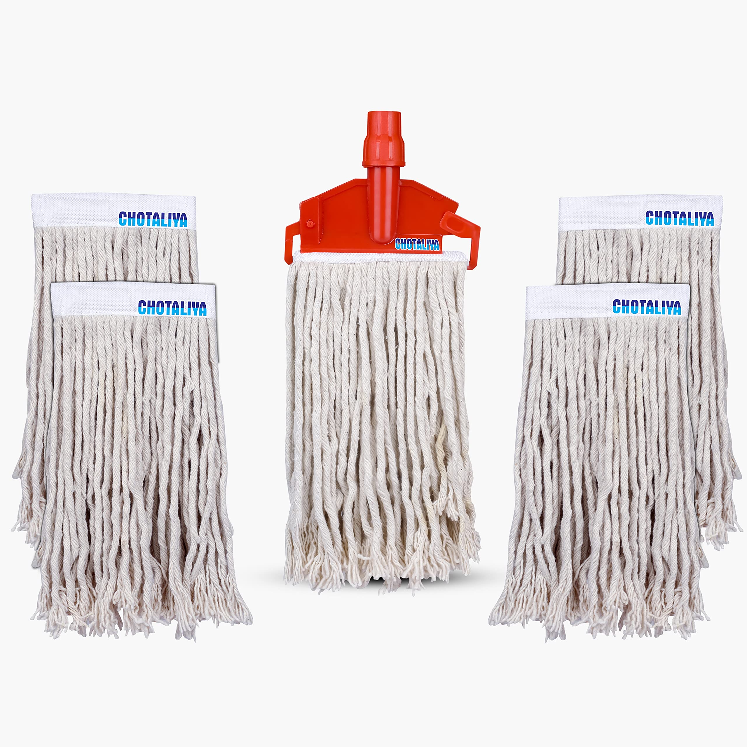 CHOTALIYA Wet Mop Refill 250 GM with Clip and Check Duster Cloth (RED) (PACK OF 5) (B099KGZC3D) Amazon Price History, Amazon Price Tracker