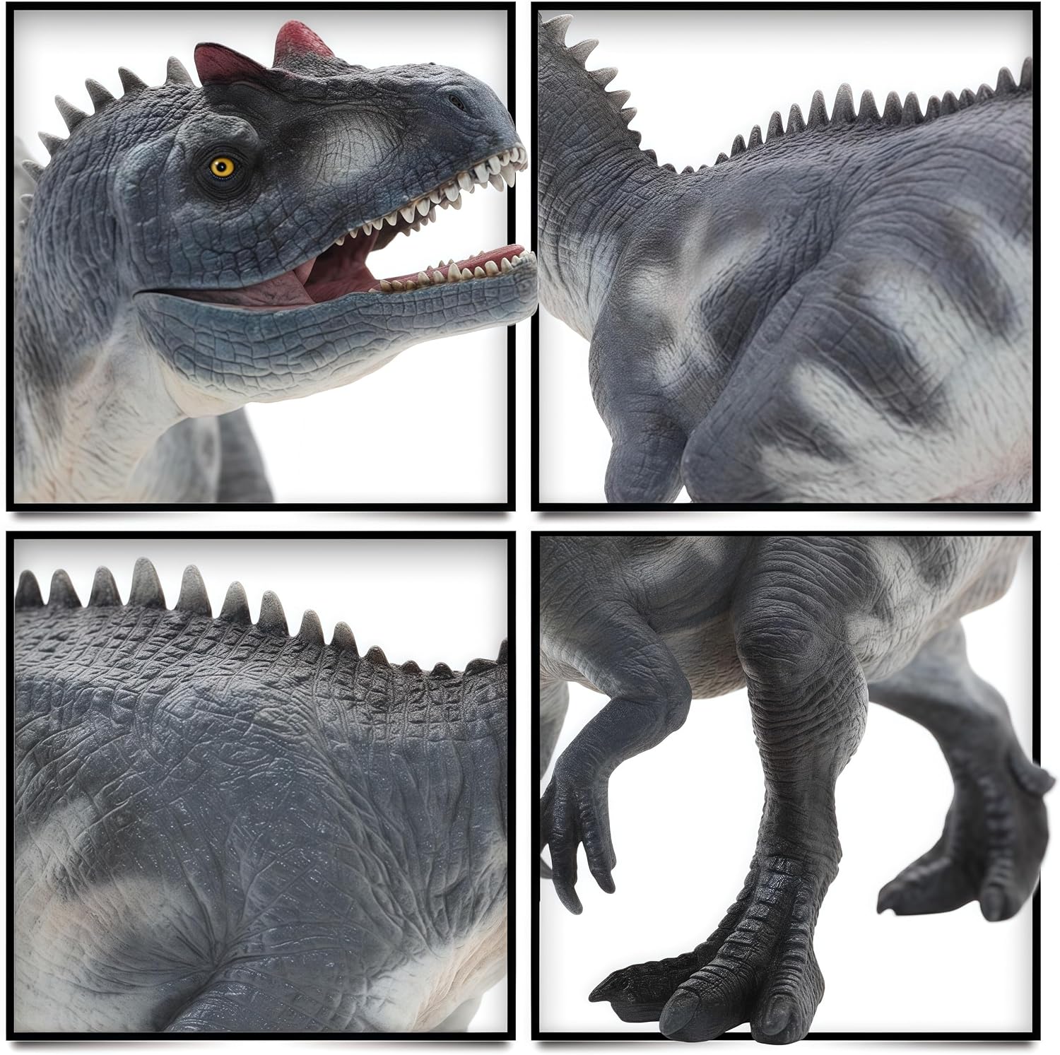 Gemini&Genius Allosaurus Dinosaur Toy for Kids, Allosaurus Toy Figure with Moveable Jaw, Realistic and Solid Dinosaur Toys Gift Box, Play, Display, Collection for Kids and Dino Lovers