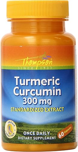 Thompson Extracto de curcumina de cúrcuma, 300 mg 60 cápsulas (paquete de 2)