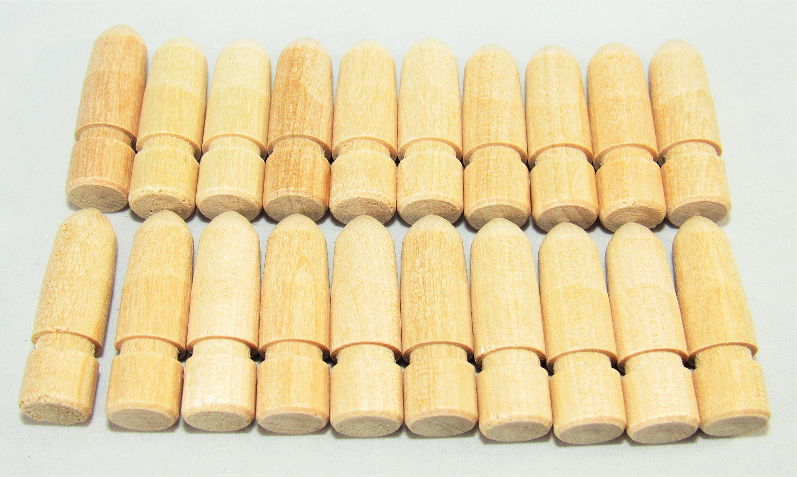 ™ Wood Table Pins (20 Pack) Value Set / 3/8" Diameter 1 1/4" Long / Perfect for Table Leafs centersection