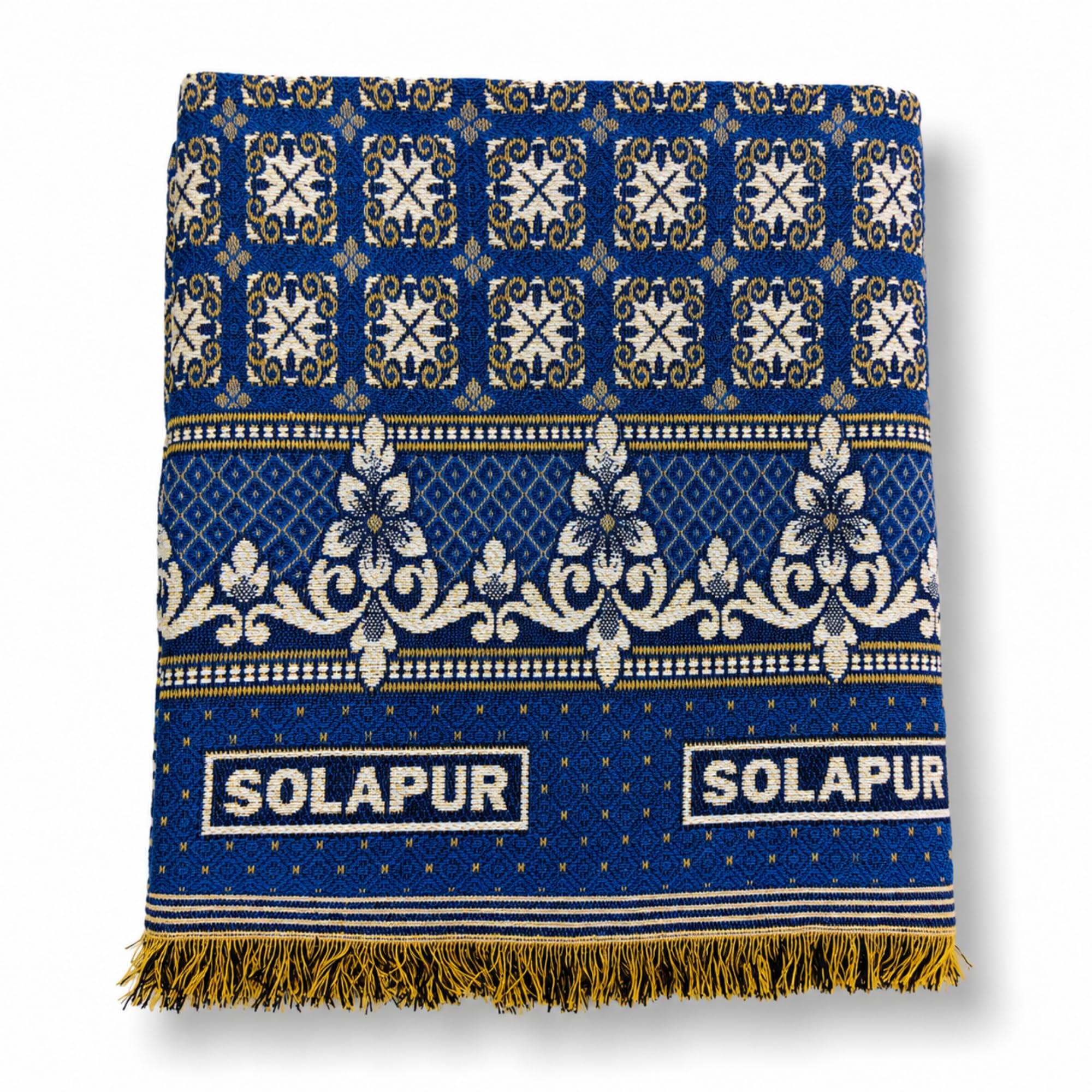 Texstyle Cotton Solapur Chaddar 1Kg (60x90 Inch) | Super Soft, Printed Single Layer, Dohar Blanket for Single Bed | Lightweight & Breathable, AC Comforter for Summer & Winter (Blue)-image-21