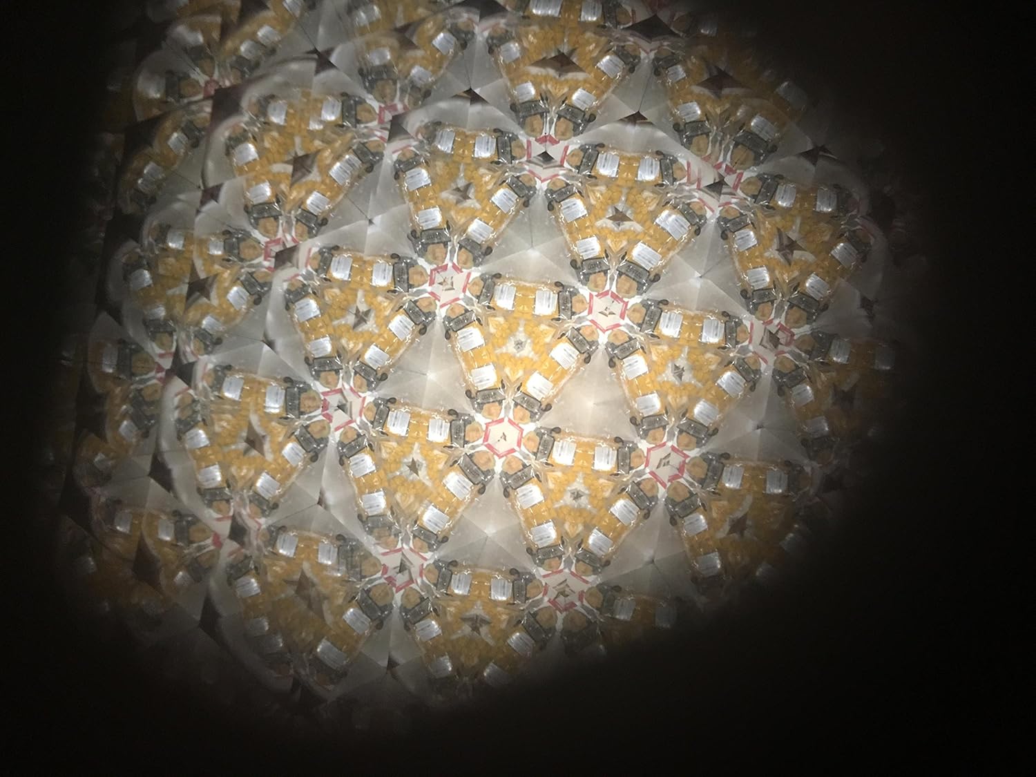 N & J Kaleidoscope Teleidoscope in Solid Padauk Wood, 41/2 inches. Inlaid Ebony, Jalneem and Padauk. Handcrafted in U S A !