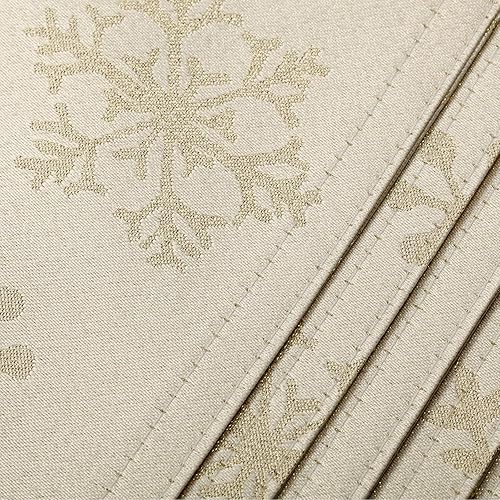 Miniatura 4 de Harorbay Camino de mesa de Navidad y manteles individuales, camino de mesa de copo de nieve para Acción de Gracias, otoño, fiestas