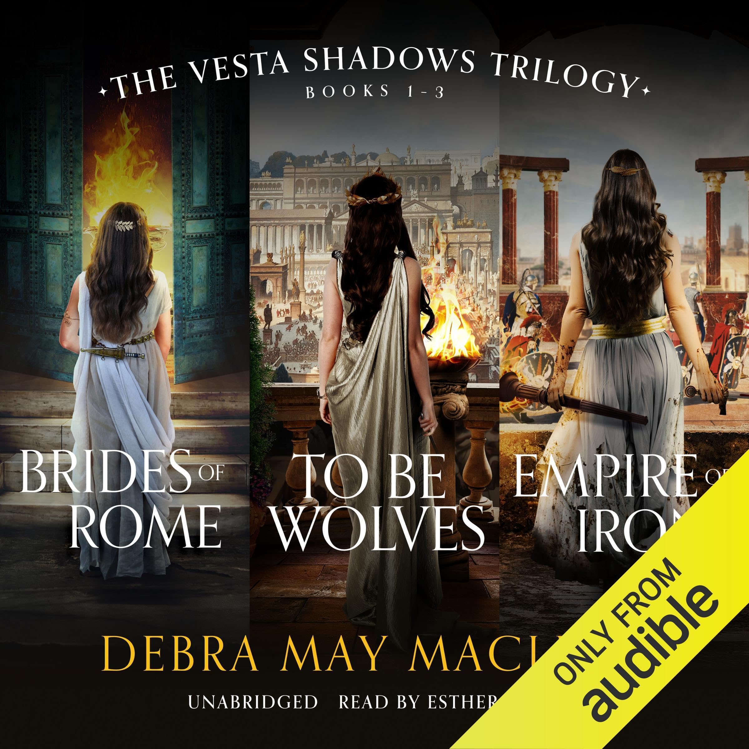 Cover art for The Vesta Shadows Trilogy, Books 1-3
