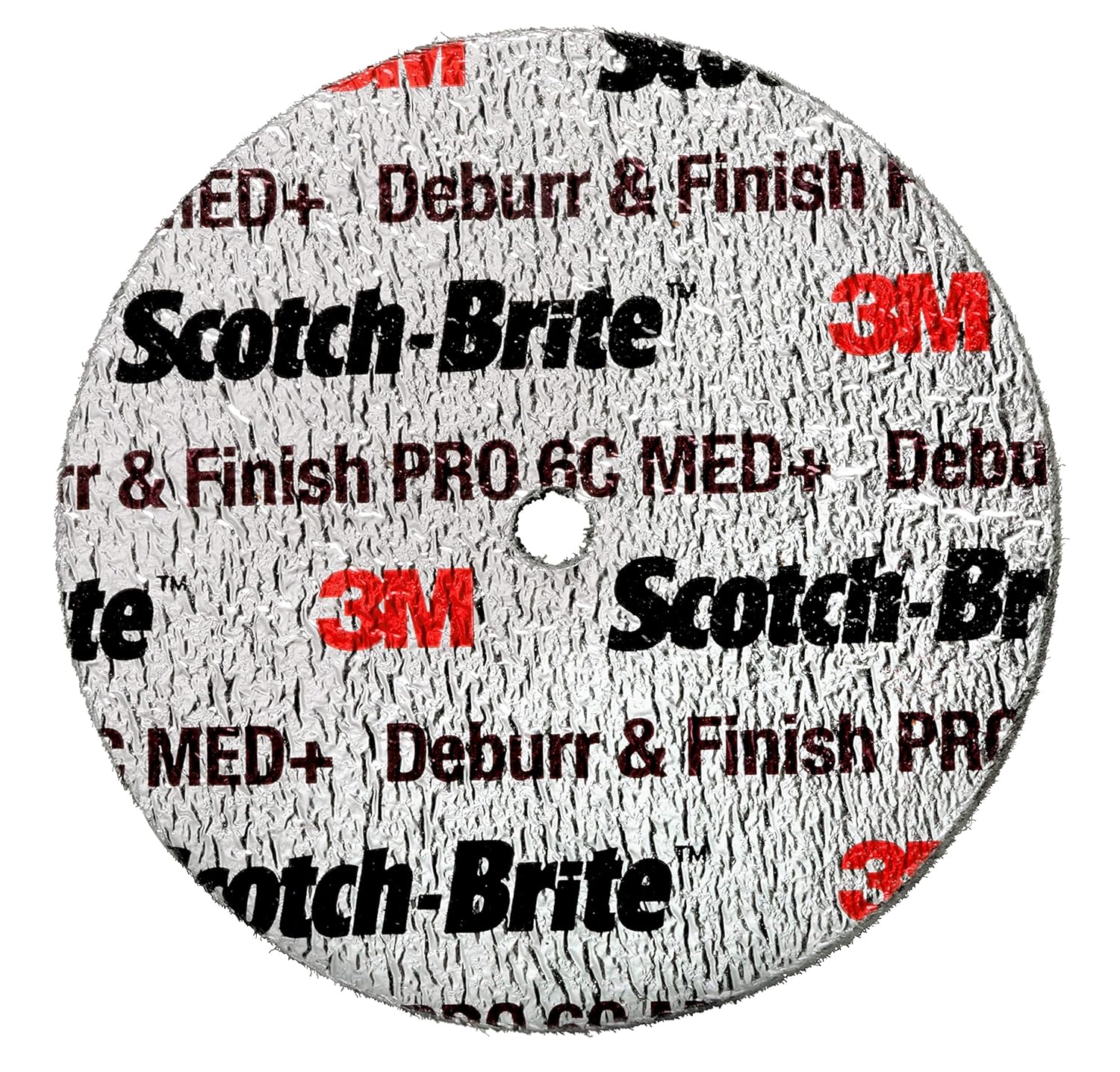 Scotch-Brite Deburr and Finish PRO Unitized Wheel, 5 in x 1/4 in x 1/4 in 6C MED+, 10 per case