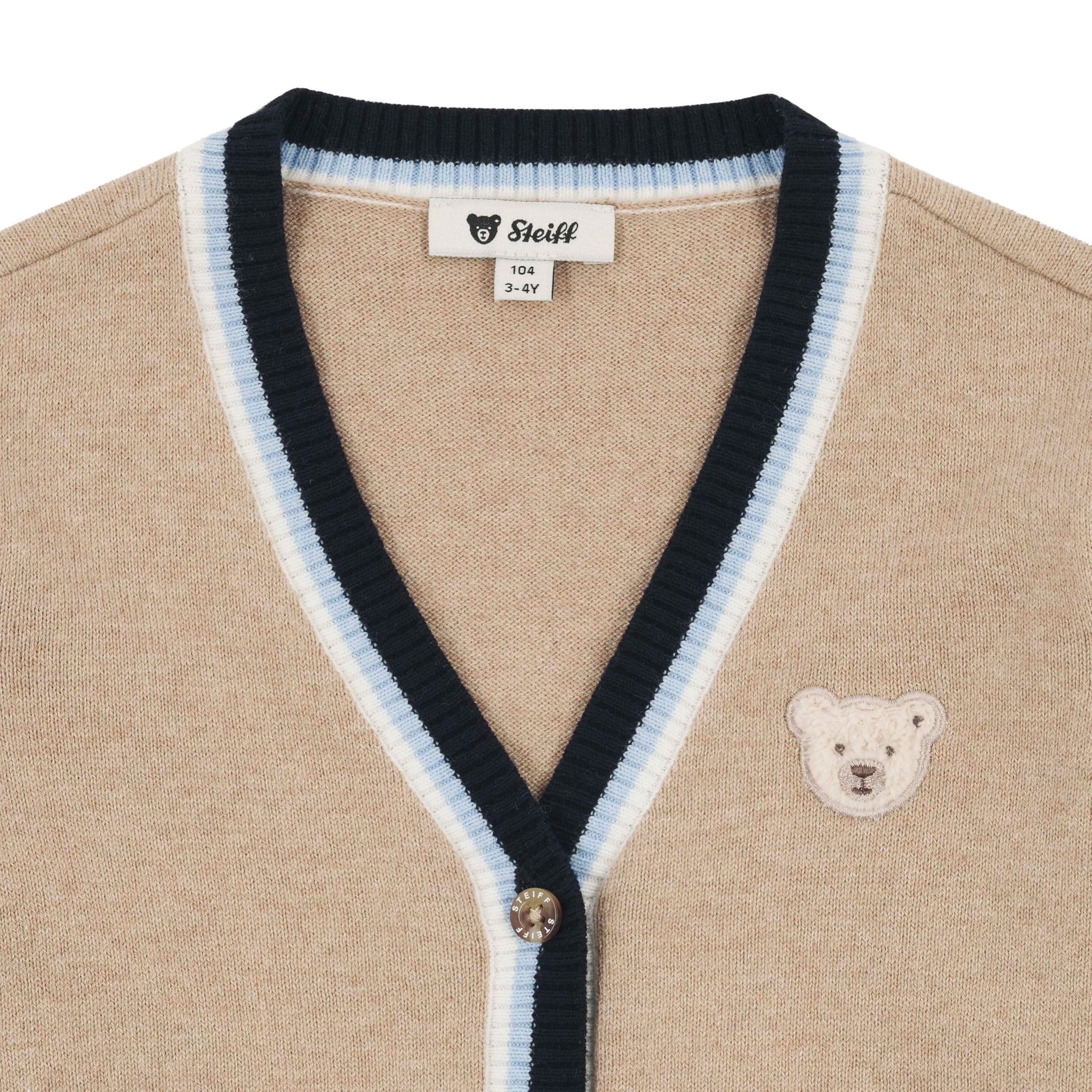 Steiff Strickjacke Suter crdigan, Sésamo, 104 para Niños