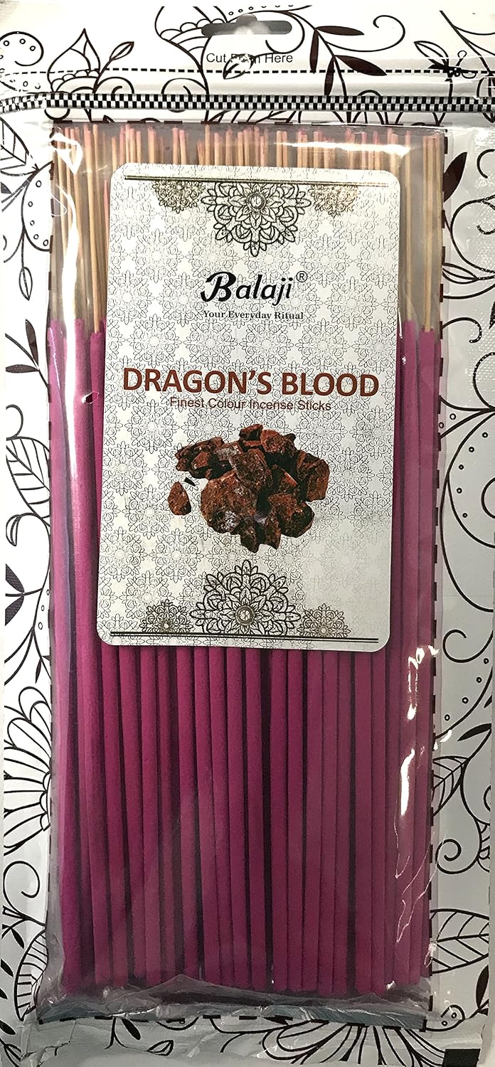 Balaji - Finest Colour Incense Sticks 145 Grams Pack - Dragon's Blood