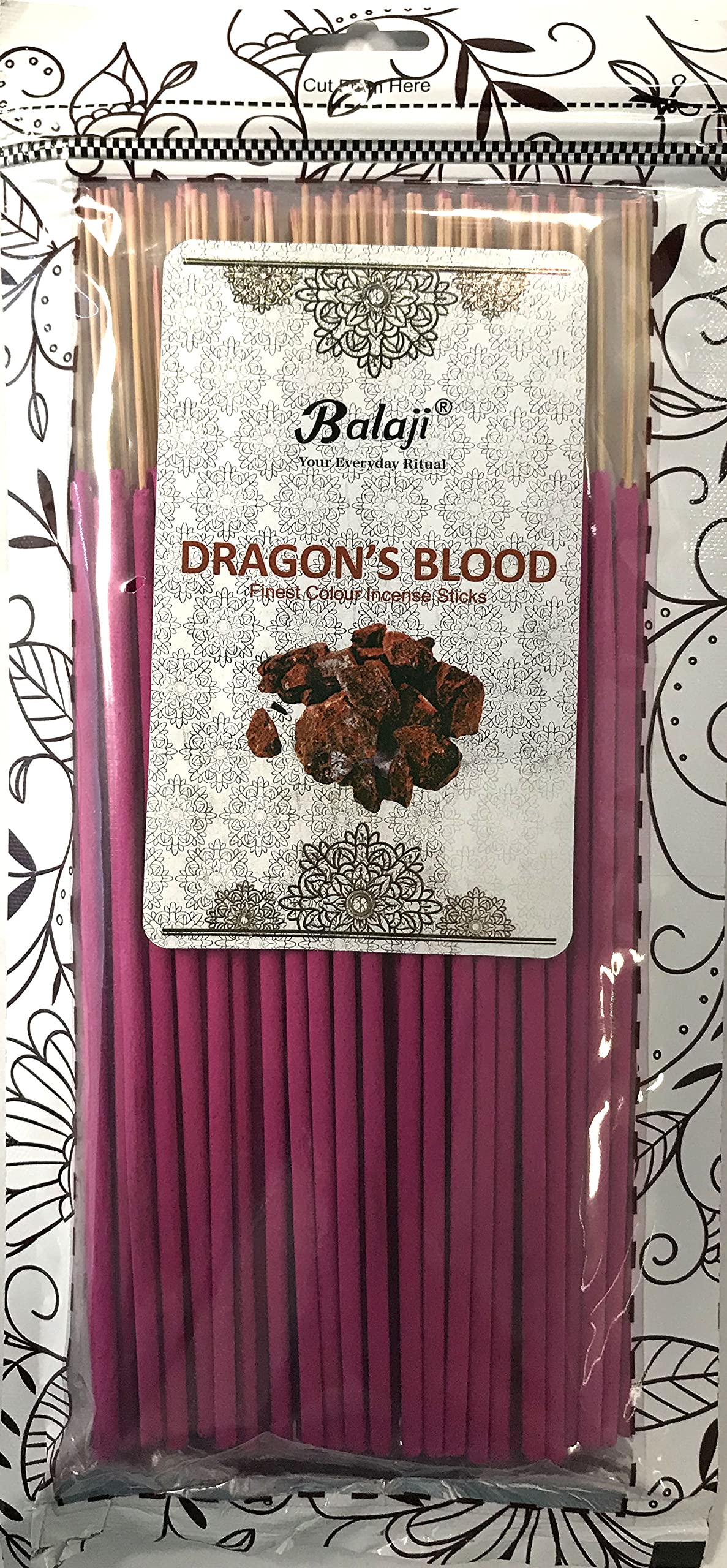 BalajiFinest Colour Incense Sticks 145 Grams Pack - Dragon's Blood