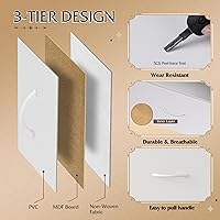 Vista 6 de WLIVE - Cómoda de tela para dormitorio, cómoda alta con 8 cajones, torre de almacenamiento con contenedores de tela, cómodas dobles, cómoda