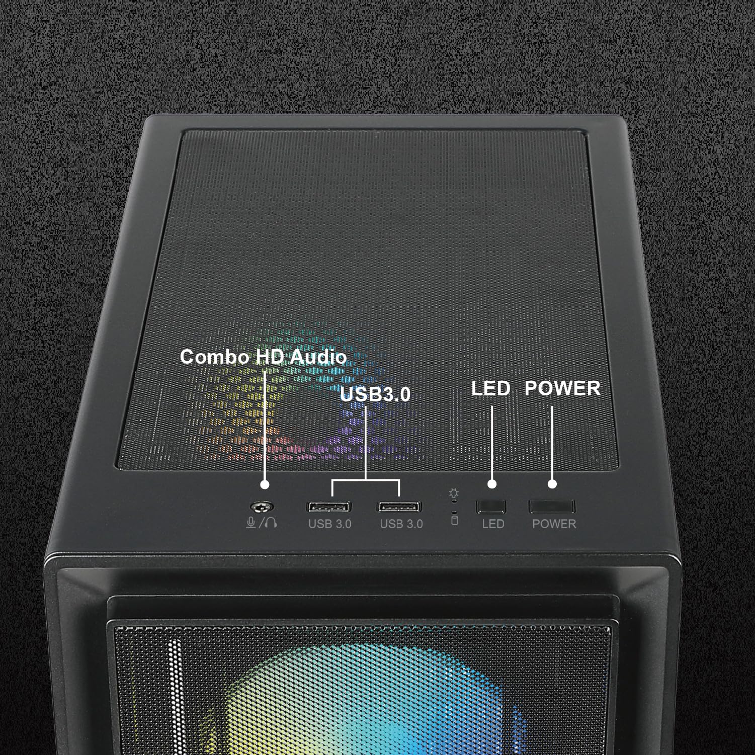 AZZA CSAZ-370 Forest ATX - Estuche para juegos de torre media