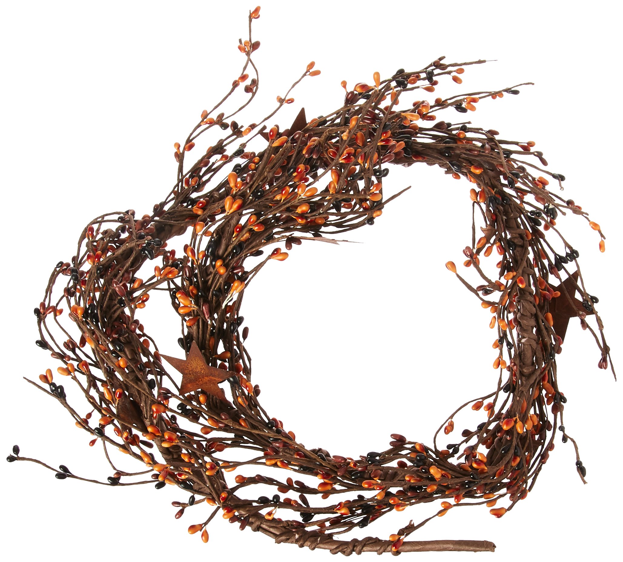 CWI Gifts Primitive Mix Pip Berry and Star Garland, 40-Inch