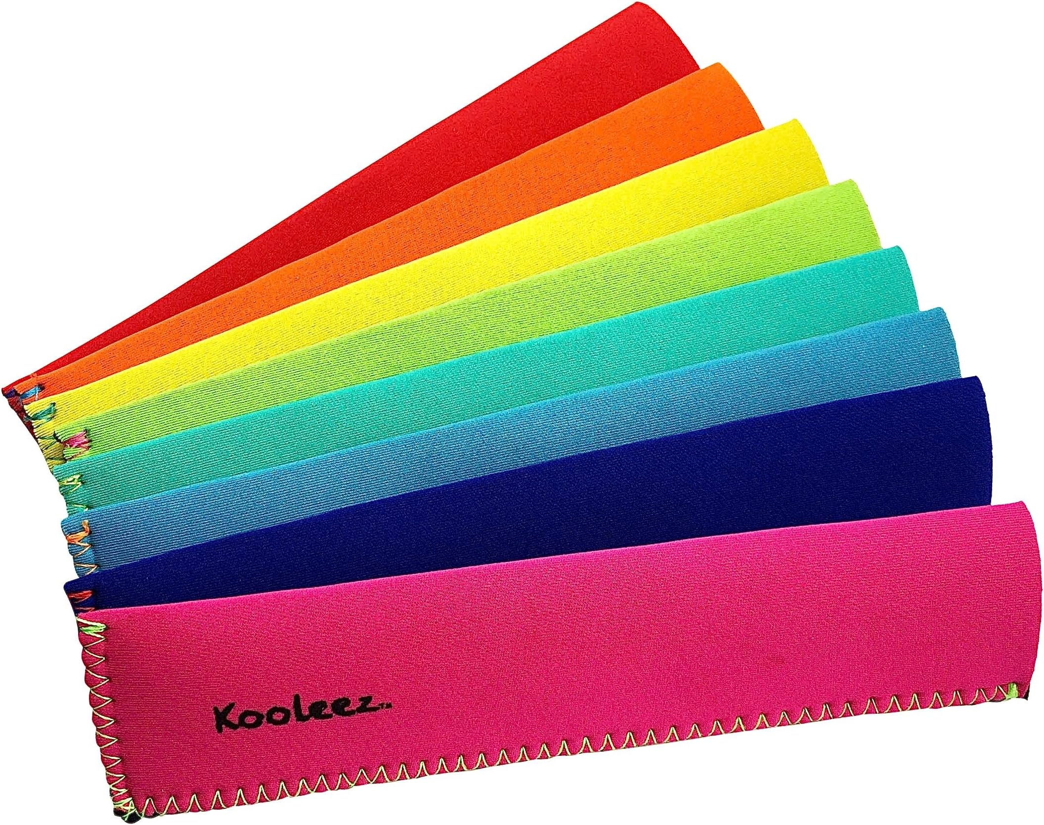- Koverz Kooleez Ice Pop Sleeves, Insulated Neoprene Sleeve for Freezer Pop/Ice Pop, Popsicle Holders for Kids, Washable and Reusable, Assorted Colors, 8-Pack