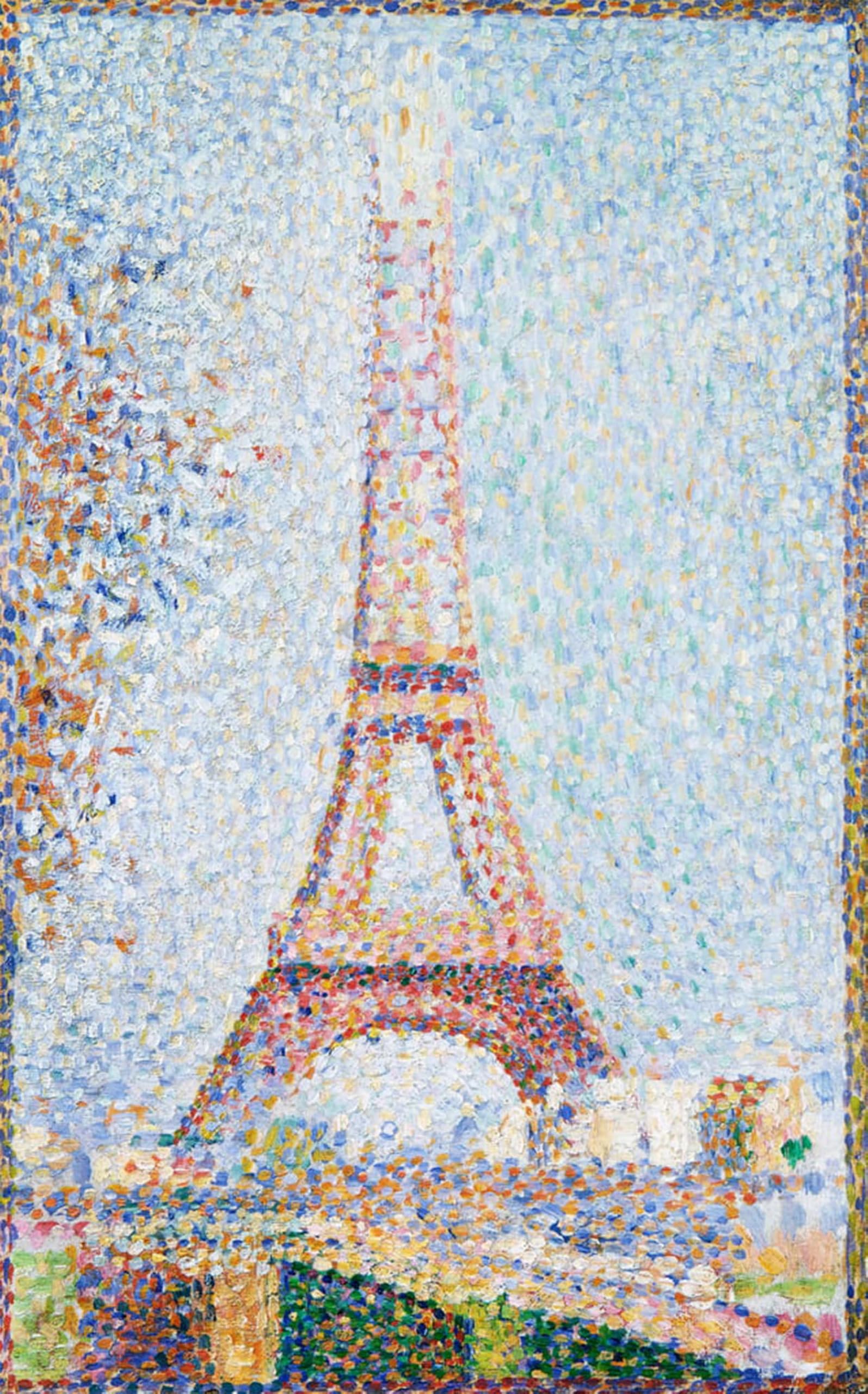 ARTXLXXBN Famous Art Print Poster Vintage Wall Art the Tower by Georges Pierre Seurat Canvas Art Poster for Home Decor 60x90cm