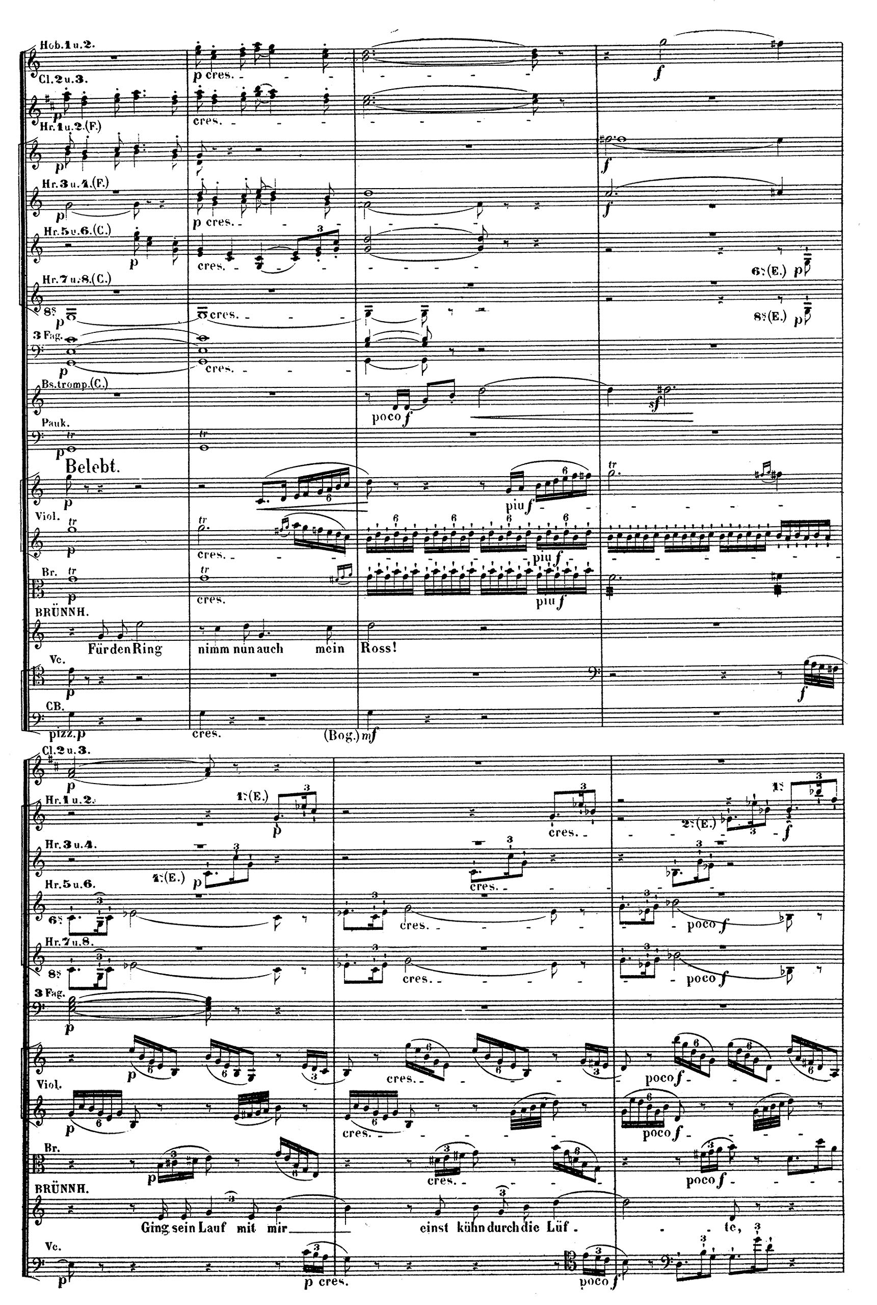 Götterdämmerung. Chœur Mixte et Ensemble. Conducteur