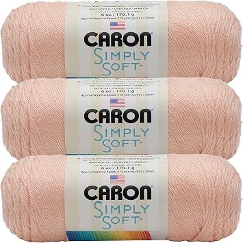 Caron Simply Soft Yarn Solids 3-Pack Light Country Peach H97003-9737